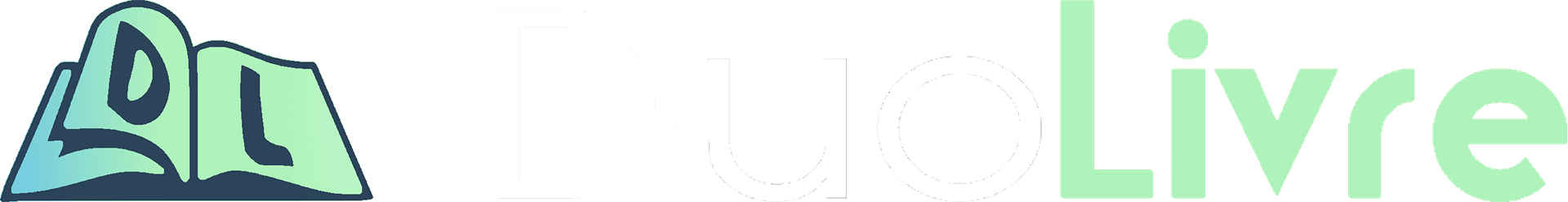 DuoLivre Logo (An open book with a 'D' on the left and an 'L' on the right followed by stylized text with the company name, 'DuoLivre'
